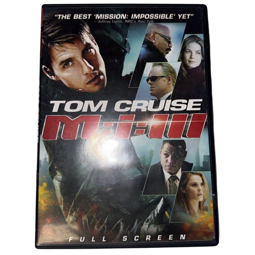 Mission: Impossible III (DVD, 2006, Single Disc Full‎ Screen) Tom Cruise